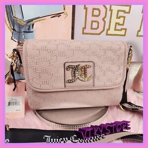NWT {Juicy Couture } Effortless Elegance, Dusty Blush Charm City Crossbody NWT